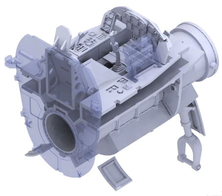 Samolot Messerschmitt P.1101 DW32002 Das Werk