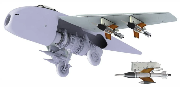 Samolot Messerschmitt P.1101 DW32002 Das Werk