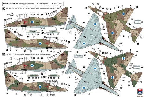 Samolot Douglas A-4N Skyhawk AYIT Early 48039 Hobby 2000