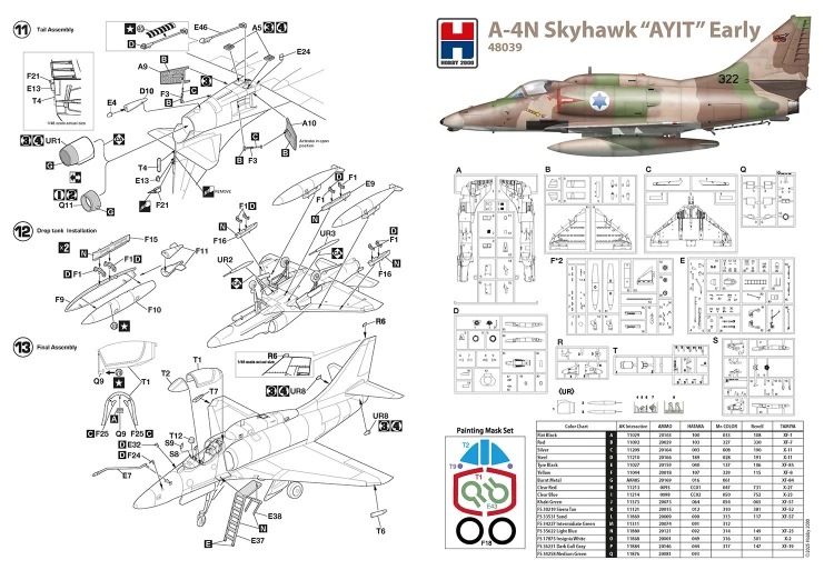 Samolot Douglas A-4N Skyhawk AYIT Early 48039 Hobby 2000