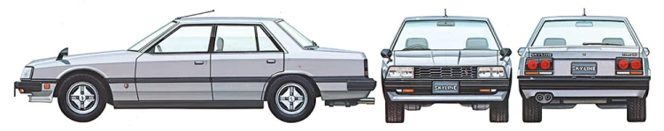 Nissan Skyline Sedan 2000 Turbo GT-ES 24374 Tamiya