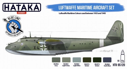 Zestaw farb akrylowych Luftwaffe Maritime Aircraft HTK-BS120 Hataka