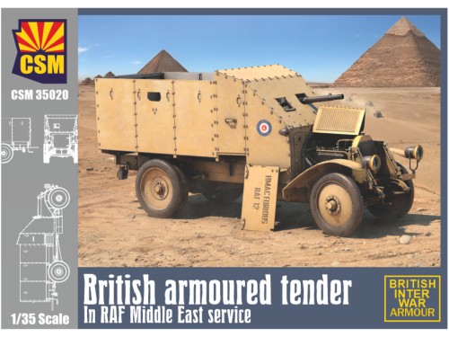 Samochód pancerny Armoured Tender in RAF Middle East Service CSM35020 CSM Copper State Models
