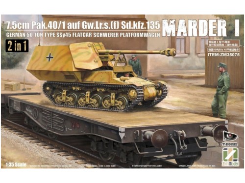 Niszczyciel czołgów Marder I 7.5cm PaK.40/1 auf Gw.Lr.s.(f) Sd.Kfz.135 ZM35075 Zimi Model