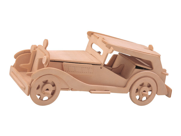 Samochód MG TC składanka drewniana puzzle 3D P016 Sea-Land