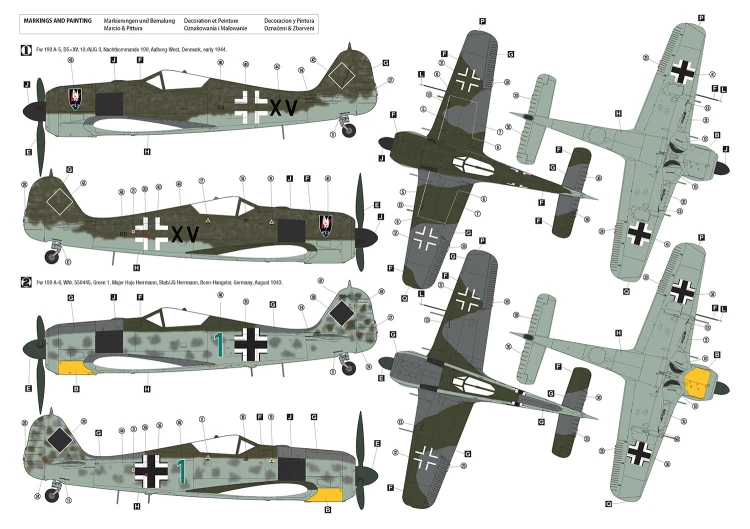 Samolot Focke-Wulf Fw 190 A-5/A-6 Nachtjager 32017 Hobby 2000