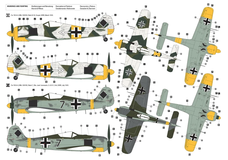 Samolot Focke-Wulf Fw 190 A-6 Eastern Front 32018 Hobby 2000
