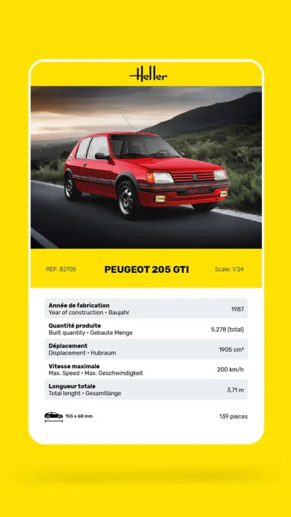 Peugeot 205 GTI 82705 Heller