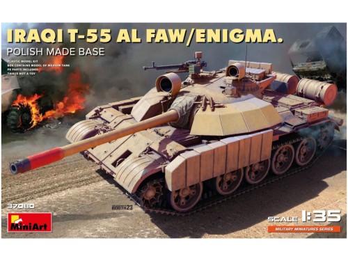 Czołg Iraqi T-55 Al Faw/Enigma Polish Made Base 37080 MiniArt