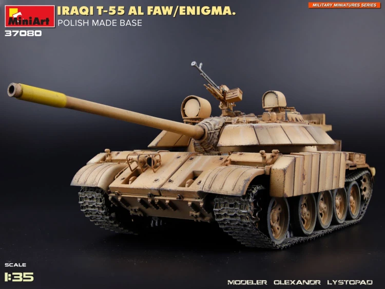 Czołg Iraqi T-55 Al Faw/Enigma Polish Made Base 37080 MiniArt