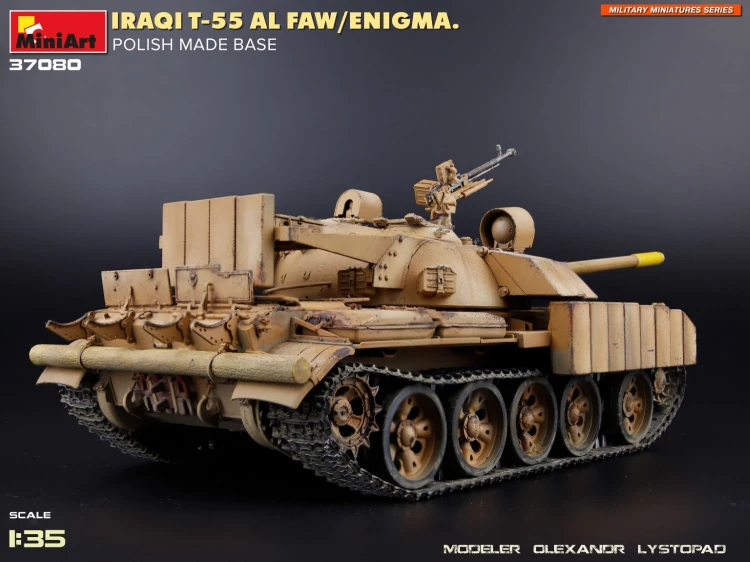 Czołg Iraqi T-55 Al Faw/Enigma Polish Made Base 37080 MiniArt