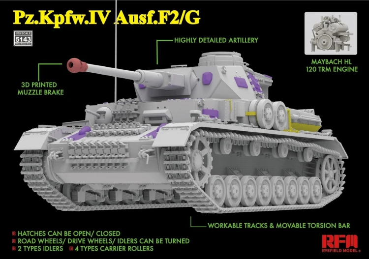 Czołg Pz.Kpfw.IV Ausf.F2/G RM-5143 RFM