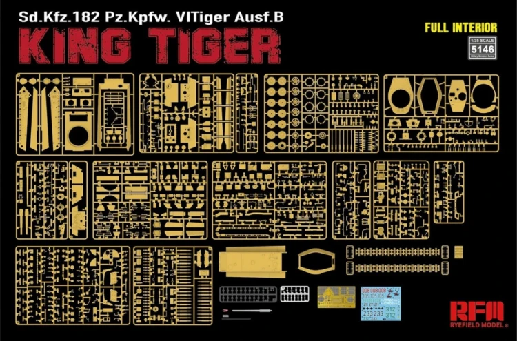 Czołg Sd.Kfz.182 Pz.Kpfw VI Tiger Ausf.B Full Interior RM-5146 RFM