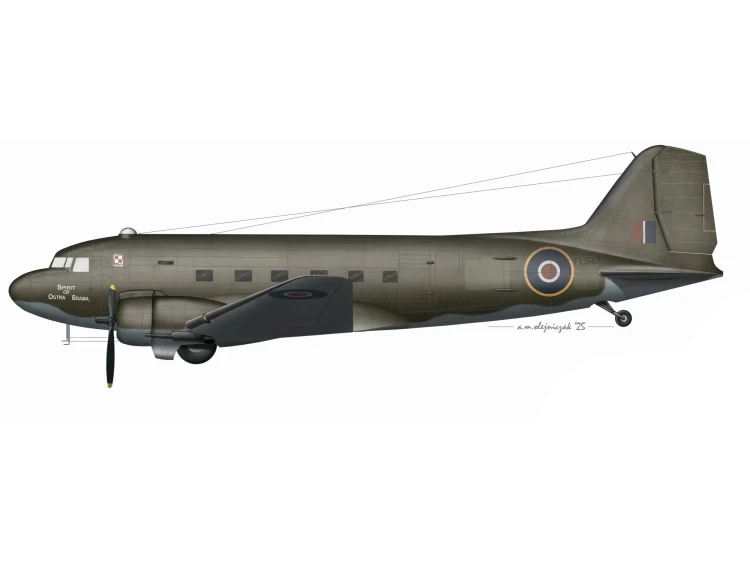 Samolot Douglas C-47A Skytrain Polish Dakota 72910 IBG