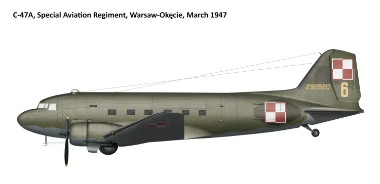 Samolot Douglas C-47A Skytrain Polish Dakota 72910 IBG