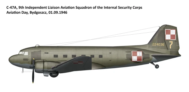 Samolot Douglas C-47A Skytrain Polish Dakota 72910 IBG