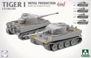 Czołg Tiger I Sd.Kfz.181 Pz.Kpfw.VI Ausf.E Initial Production s.Pz.Abt.502 2197 Takom