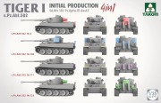 Czołg Tiger I Sd.Kfz.181 Pz.Kpfw.VI Ausf.E Initial Production s.Pz.Abt.502 2197 Takom