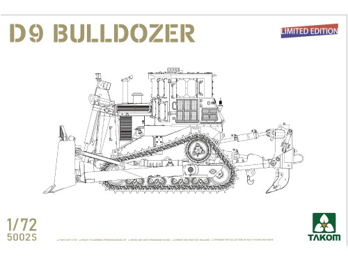 Spychacz gąsienicowy Caterpillar D9 Bulldozer 5002S Takom