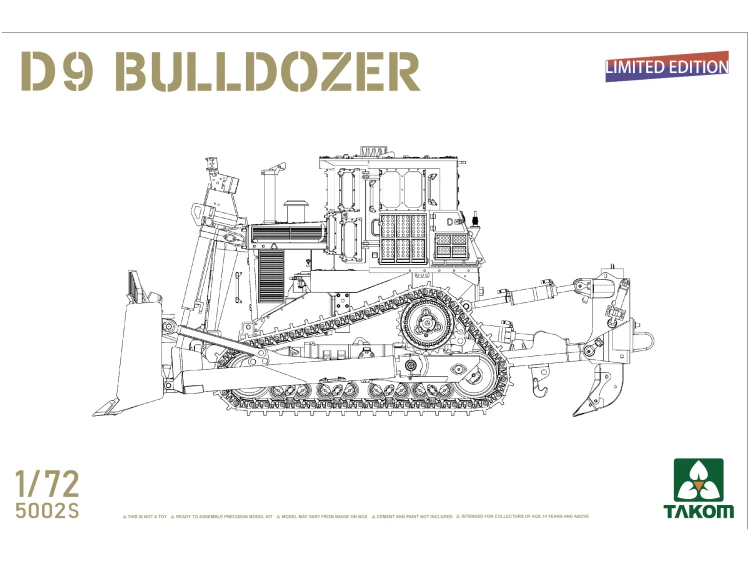 Spychacz gąsienicowy Caterpillar D9 Bulldozer 5002S Takom
