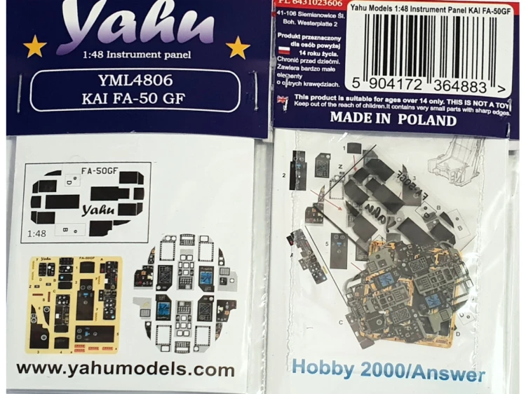 Fototrawiona tablica przyrządów do KAI FA-50 GF YML4806 Yahu