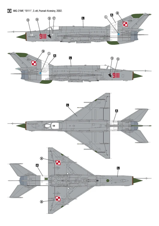 Samolot MiG-21MF Polish Air Force 32019 Hobby 2000