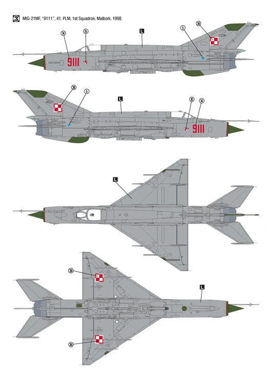 Samolot MiG-21MF Polish Air Force 32019 Hobby 2000