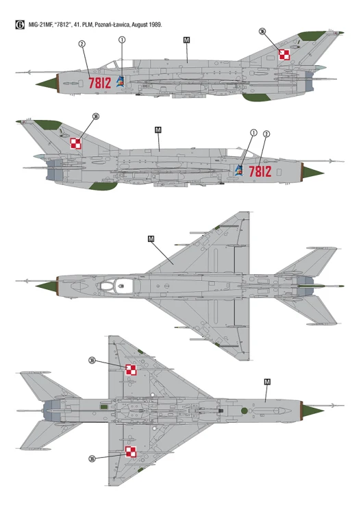 Samolot MiG-21MF Polish Air Force 32019 Hobby 2000