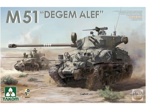 Czołg M51 Degem Alef 2208 Takom