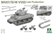 Czołg M4A1 (76)W VVSS & M51 Degem Alef & U.S. Army 1/4 Ton 2207W Takom