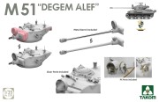 Czołgi Sherman² Box M4A1(76W) VVSS Late & M51 Degem Alef 2207W Takom