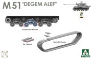 Czołg M4A1 (76)W VVSS & M51 Degem Alef & U.S. Army 1/4 Ton 2207W Takom