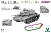 Ciągnik M911 C-HET w/ M747 Heavy Equipment Semi-Trailer + M60A1 w/ERA 5024X Takom
