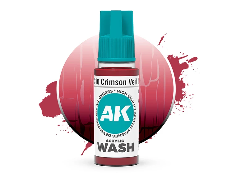Wash modelarski Crimson Veil Acrylic Wash AK19310 AK Interactive