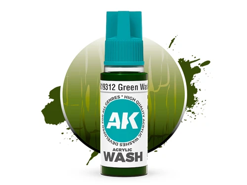 Wash modelarski Green Acrylic Wash AK19312 AK Interactive