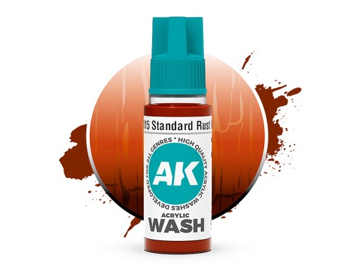 Wash modelarski Standard Rust Acrylic Wash AK19315 AK Interactive