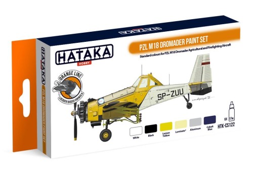 Zestaw farb celulozowych PZL M18 Dromader HTK-CS122 Hataka