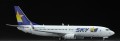 Samolot pasażerski Boeing 737-800 Skymark Airlines 10744 Hasegawa