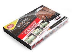 Markery akwarelowe Brush Marker Missing Link Trains Set