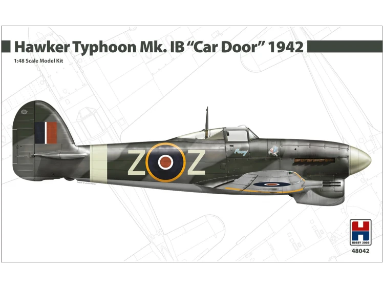 Samolot Hawker Typhoon Mk.IB Car Door 1942 48042 Hobby 2000