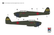 Samolot Nakajima J1N1-S Gekko Late 72085 Hobby 2000