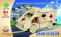 Samochód Ambulans składanka drewniana puzzle 3D P297 Sea-Land