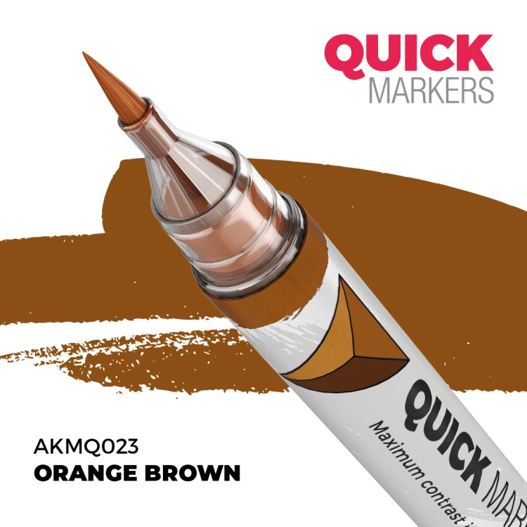 Marker Quick Markers Orange Brown AKMQ023 AK Interactive