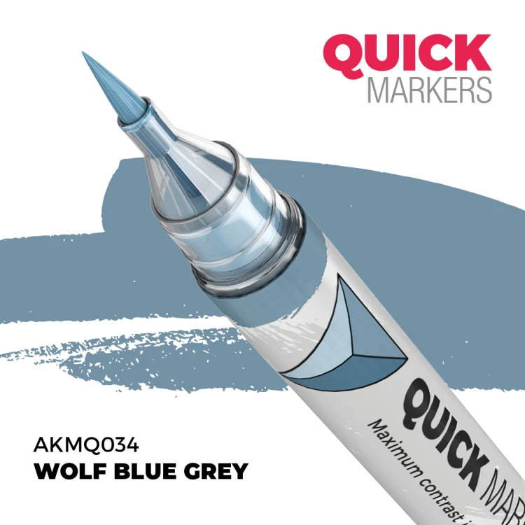 Marker Quick Markers Wolf Blue Grey AKMQ034 AK Interactive