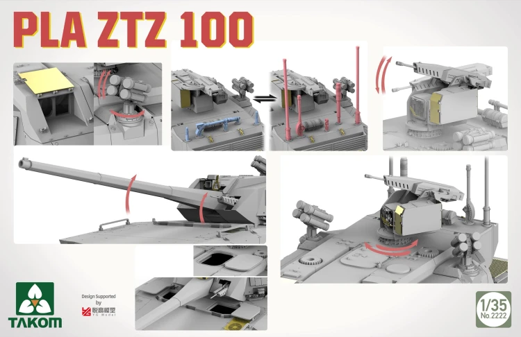 Czołg PLA ZTZ 100 2222 Takom