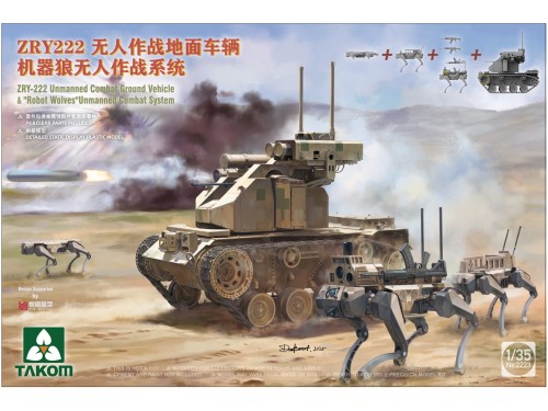 Pojazd bojowy ZRY-222 Unmanned Combat Ground Vehicle & Robot Wolves 2223 Takom