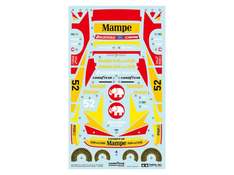 Ford Zakspeed Capri Turbo 1978 24376 Tamiya
