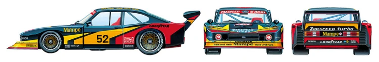 Ford Zakspeed Capri Turbo 1978 24376 Tamiya