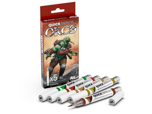 Markery Quick Markers Orcs AKMQ106 AK Interactive