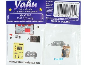 Fototrawiona tablica przyrządów do P-47 C/D Early